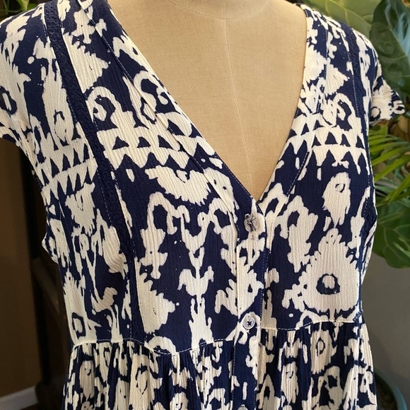 Anthropologie Ikat Ladder Lace Tunic - Picture 8 of 11